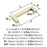 Monument Aluminum Golden Champagne Cabinet Pull 9