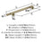 Radius Stainless Steel Golden Champagne Cabinet Pull 12