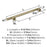 Radius Stainless Steel Golden Champagne Cabinet Pull 13