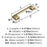 Riva Zinc Golden Champagne Cabinet Pull 10