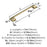 Riva Zinc Golden Champagne Cabinet Pull 12