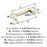 Stature Zinc Golden Champagne Cabinet Pull 10
