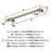 Winsome Zinc Golden Champagne Cabinet Pull 14