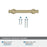 Winsome Zinc Golden Champagne Cabinet Pull 17