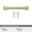 Appoint Zinc Golden Champagne Cabinet Pull 41