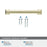Appoint Zinc Golden Champagne Cabinet Pull 42