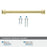 Appoint Zinc Golden Champagne Cabinet Pull 43