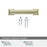 Appoint Zinc Golden Champagne Cabinet Pull 36