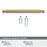 Balata Zinc Golden Champagne Cabinet Pull 22