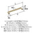 Balata Zinc Golden Champagne Cabinet Pull 14