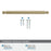 Balata Zinc Golden Champagne Cabinet Pull 23