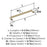 Balata Zinc Golden Champagne Cabinet Pull 16