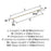 Bar Pulls Carbon Steel Golden Champagne Cabinet Pull 22