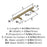 Bar Pulls Carbon Steel Golden Champagne Cabinet Pull 18