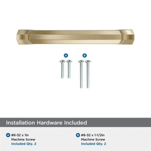 Bellamy Zinc Golden Champagne Cabinet Pull 18