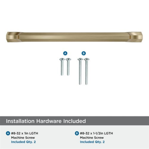 Bellamy Zinc Golden Champagne Cabinet Pull 24