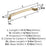 Bellamy Zinc Golden Champagne Cabinet Pull 16