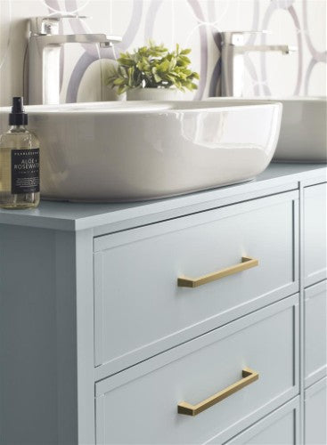 Blackrock Zinc Golden Champagne Cabinet Pull 24