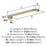 Blackrock Zinc Golden Champagne Cabinet Pull 12