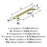 Bronx Zinc & Stainless Steel Golden Champagne Cabinet Pull 11
