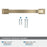 Candler Zinc Golden Champagne Cabinet Pull 20