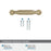 Coble Zinc Golden Champagne Cabinet Pull 17