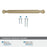 Coble Zinc Golden Champagne Cabinet Pull 20
