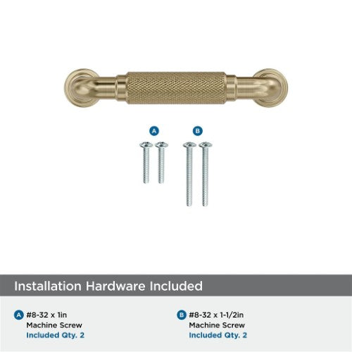 Collet Zinc Golden Champagne Cabinet Pull 17