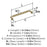 Collet Zinc Golden Champagne Cabinet Pull 12