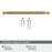 Collet Zinc Golden Champagne Cabinet Pull 24