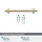 Davenport Zinc Golden Champagne Cabinet Pull 40
