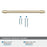 Destine Zinc Golden Champagne Cabinet Pull 20