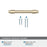 Destine Zinc Golden Champagne Cabinet Pull 17