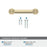 Dupont Circle Zinc Golden Champagne Cabinet Pull 20