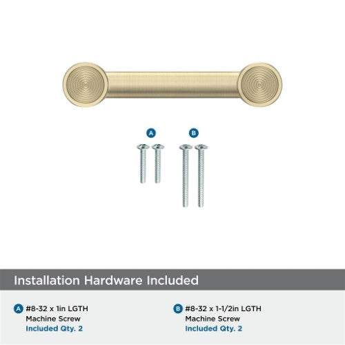 Dupont Circle Zinc Golden Champagne Cabinet Pull 20