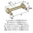 Dupont Circle Zinc Golden Champagne Cabinet Pull 11