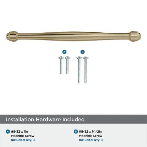 Enlivity Zinc Golden Champagne Cabinet Pull 24