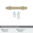 Everett Zinc Golden Champagne Cabinet Pull 15