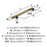 Everett Zinc Golden Champagne Cabinet Pull 11