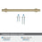 Everett Zinc Golden Champagne Cabinet Pull 21