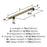 Everett Zinc Golden Champagne Cabinet Pull 12