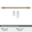 Everett Zinc Golden Champagne Cabinet Pull 20
