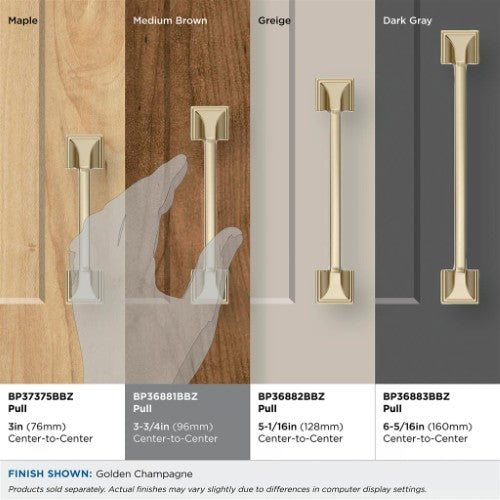 Exceed Zinc Golden Champagne Cabinet Pull 29