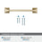 Exceed Zinc Golden Champagne Cabinet Pull 21