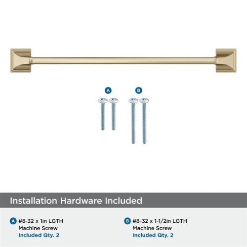 Exceed Zinc Golden Champagne Cabinet Pull 24