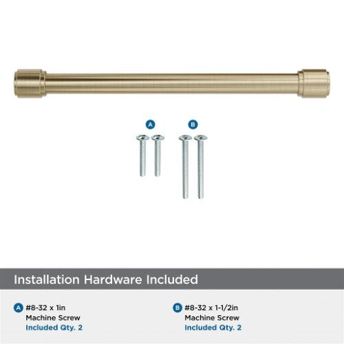 Faircrest Zinc & Steel Golden Champagne Cabinet Pull 23