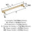 Faircrest Zinc & Steel Golden Champagne Cabinet Pull 15