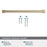 Faircrest Zinc & Steel Golden Champagne Cabinet Pull 17
