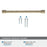 Fairfax Zinc Golden Champagne Cabinet Pull 18