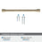 Fairfax Zinc Golden Champagne Cabinet Pull 21